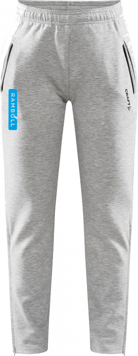 Craft - Rambøll Zip Sweatpants Woman - Melange grey