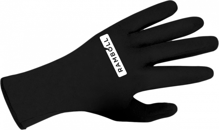 GSG - Rambøll Winter Gloves - Negro & cyan
